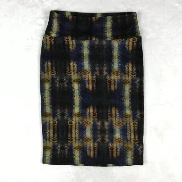 Tribal Patterned Knit Pencil Skirt NWOT Size Medium - Picture 4 of 8